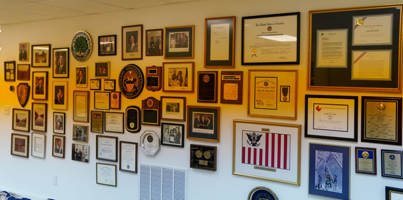 Linda Combs' wall